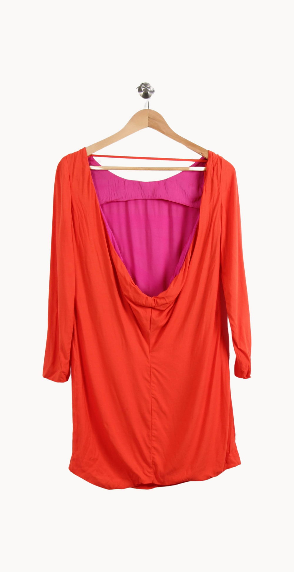 Robe Midi Rouge et Rose - Taille M/38 de la marque Maje | PARAD65152 - Vendu par Paradigme - Image 4