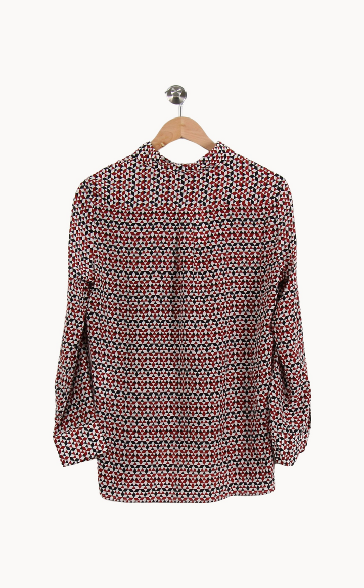 Chemise Rouge et Blanche - Taille S/36 de la marque Maje | PARAD66880 - Vendu par Paradigme - Image 4