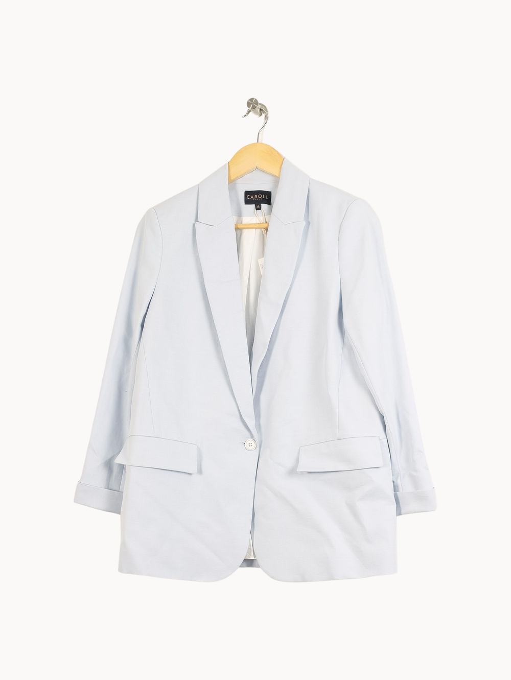 Blazer Bleu Clair - Taille M/38 de la marque Caroll | PARAD36108 - Vendu par Paradigme - Image 2
