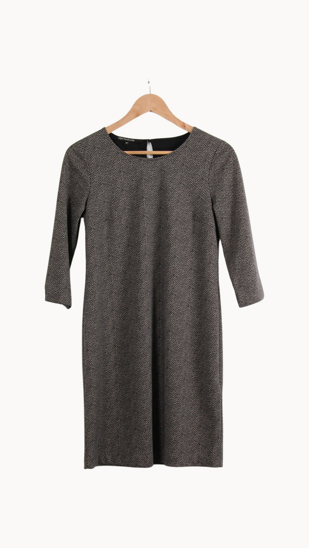 Robe Noire et Blanche - Taille M/38 de la marque La Fée Maraboutée | PARAD64359 - Vendu par Paradigme - Image 2
