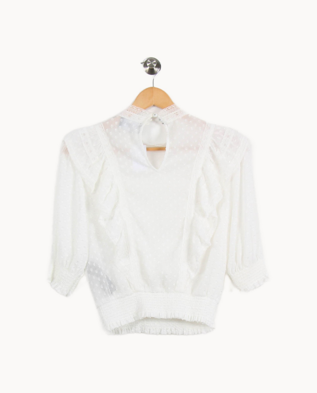 Blouse Blanche - Taille S/36 de la marque The Kooples | PARAD33900 - Vendu par Paradigme - Image 4