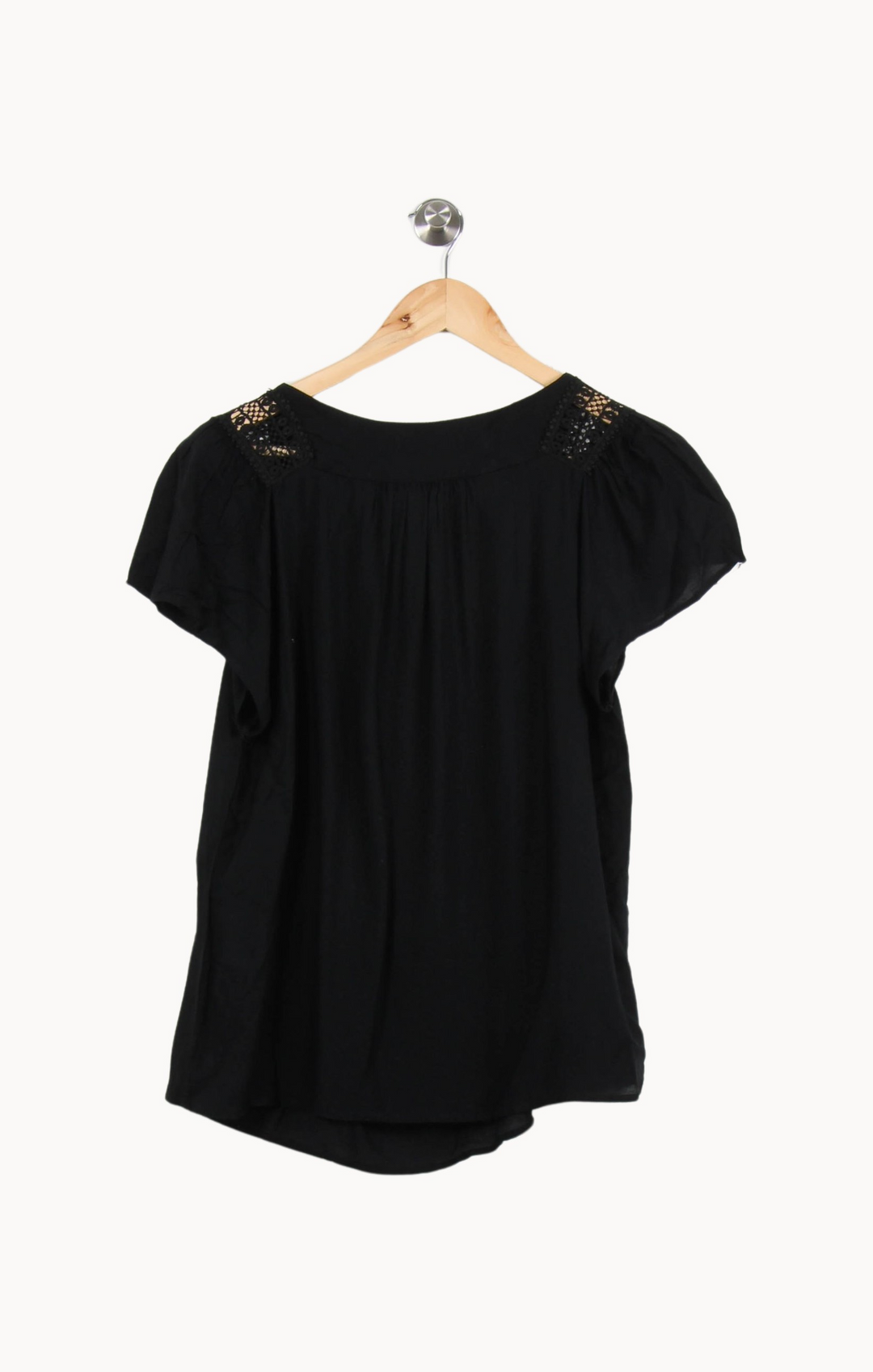 Blouse Noire - Taille M/38 de la marque Sandro | PARAD52898 - Vendu par Paradigme - Image 4