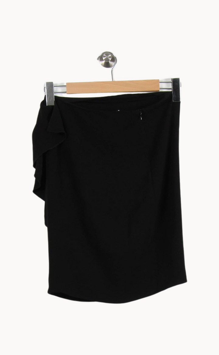 Jupe Drapée Noire - Taille S/36 de la marque Joseph | PARAD67127 - Vendu par Paradigme - Image 4
