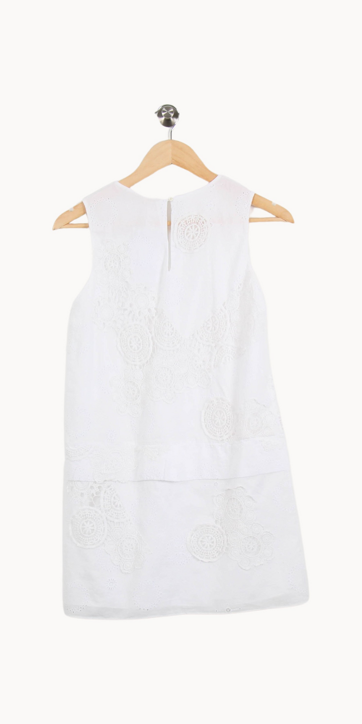 Robe blanche en dentelle - Taille M/38 de la marque Vanessa Bruno | PARAD45845 - Vendu par Paradigme - Image 4