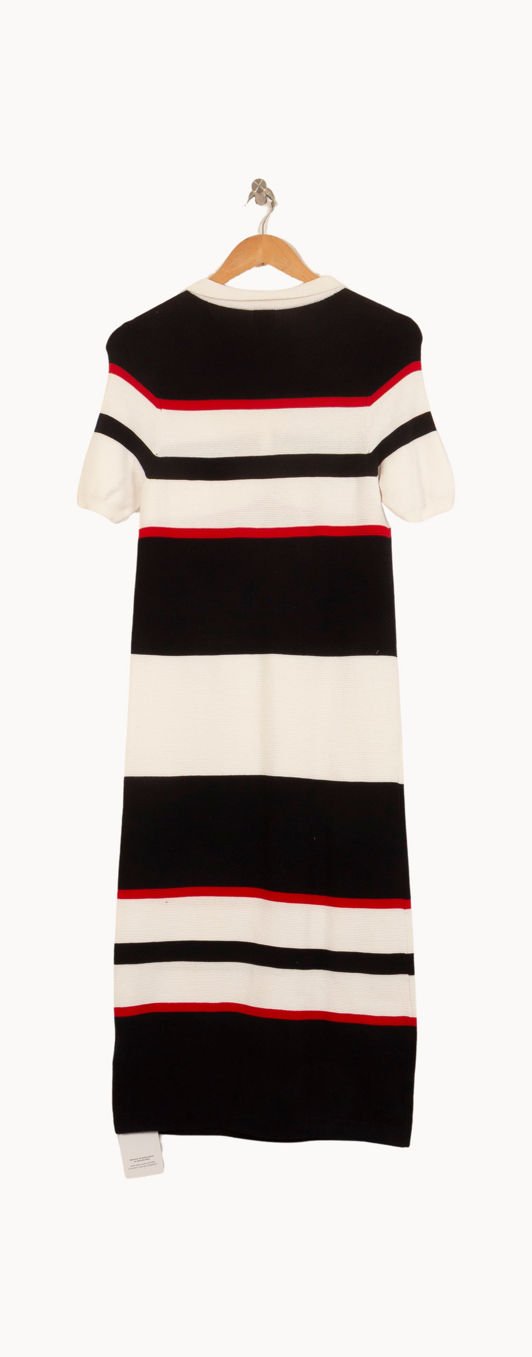Robe Polo Noir Blanc et Rouge - Taille S/36 de la marque Ines de la Fressange Paris | PARAD63491 - Vendu par Paradigme - Image 4