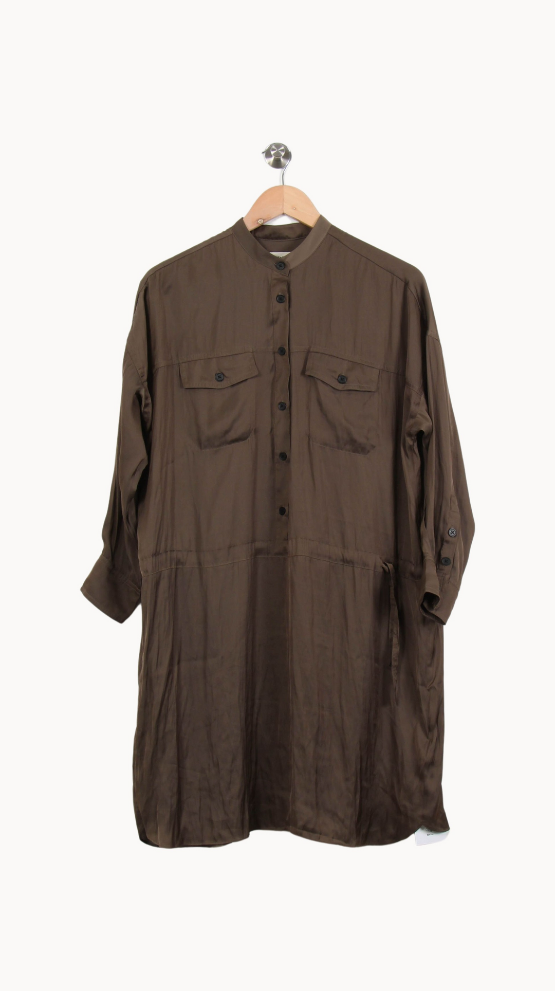 Robe Chemise Marron - Taille S/36 de la marque Zadig&Voltaire | PARAD53513 - Vendu par Paradigme - Image 2
