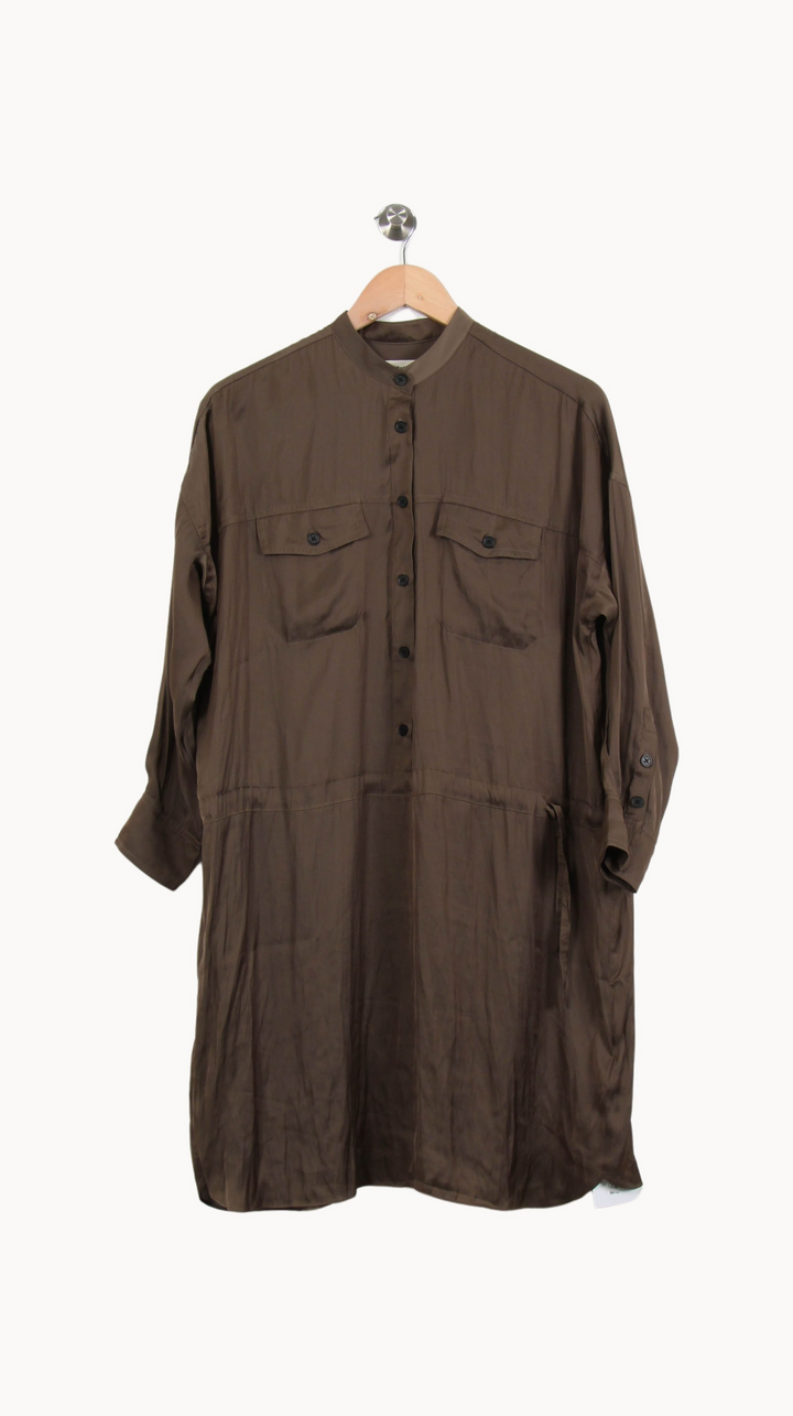 Robe Chemise Marron - Taille S/36 de la marque Zadig&Voltaire | PARAD53513 - Vendu par Paradigme - Image 2