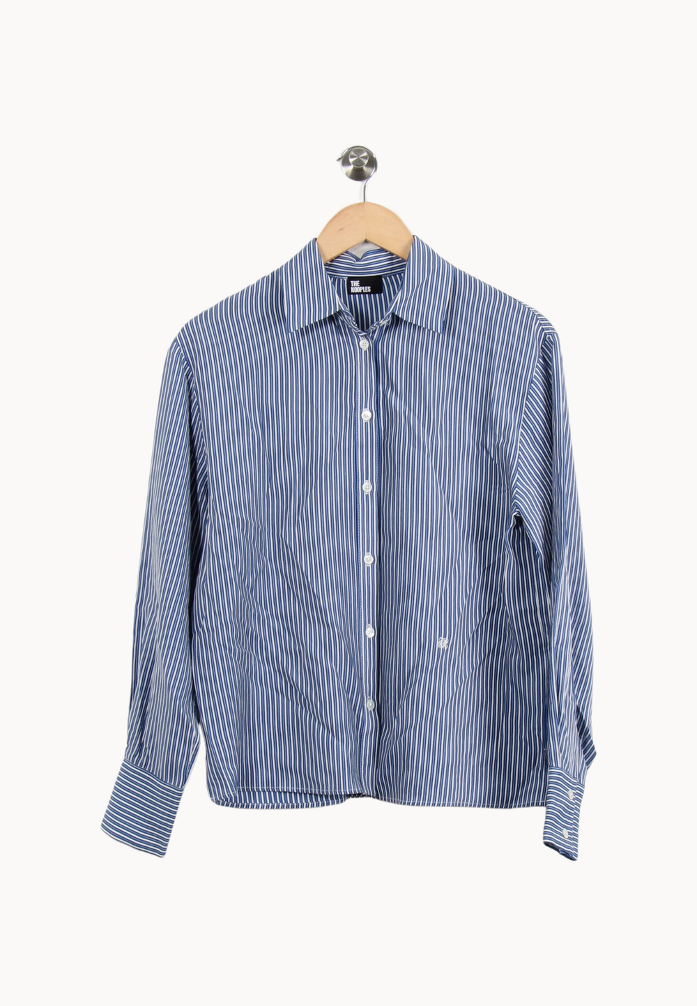 Chemise Rayée Bleue et Blanche - Taille S/36 de la marque The Kooples | PARAD50408 - Vendu par Paradigme - Image 2