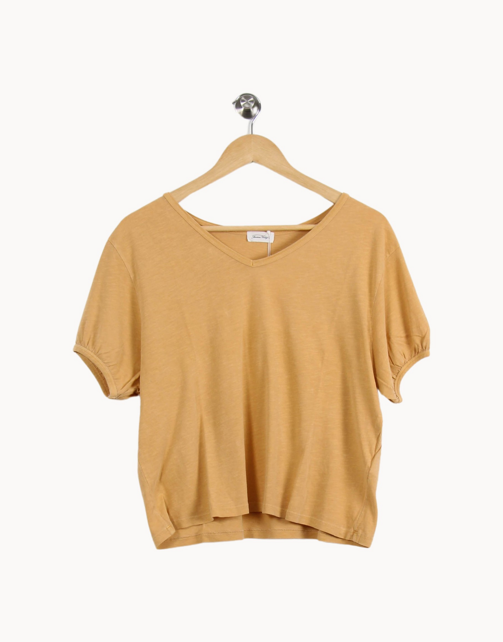 Tee-shirt Jaune - Taille L/40 de la marque American Vintage | PARAD66862 - Vendu par Paradigme - Image 2