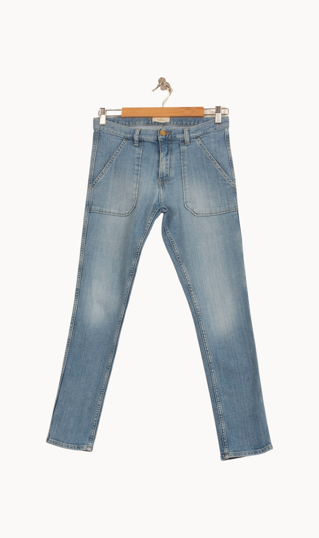Jean bleu - Taille XS/34 de la marque ba&sh | PARAD48401 - Vendu par Paradigme - Image 2