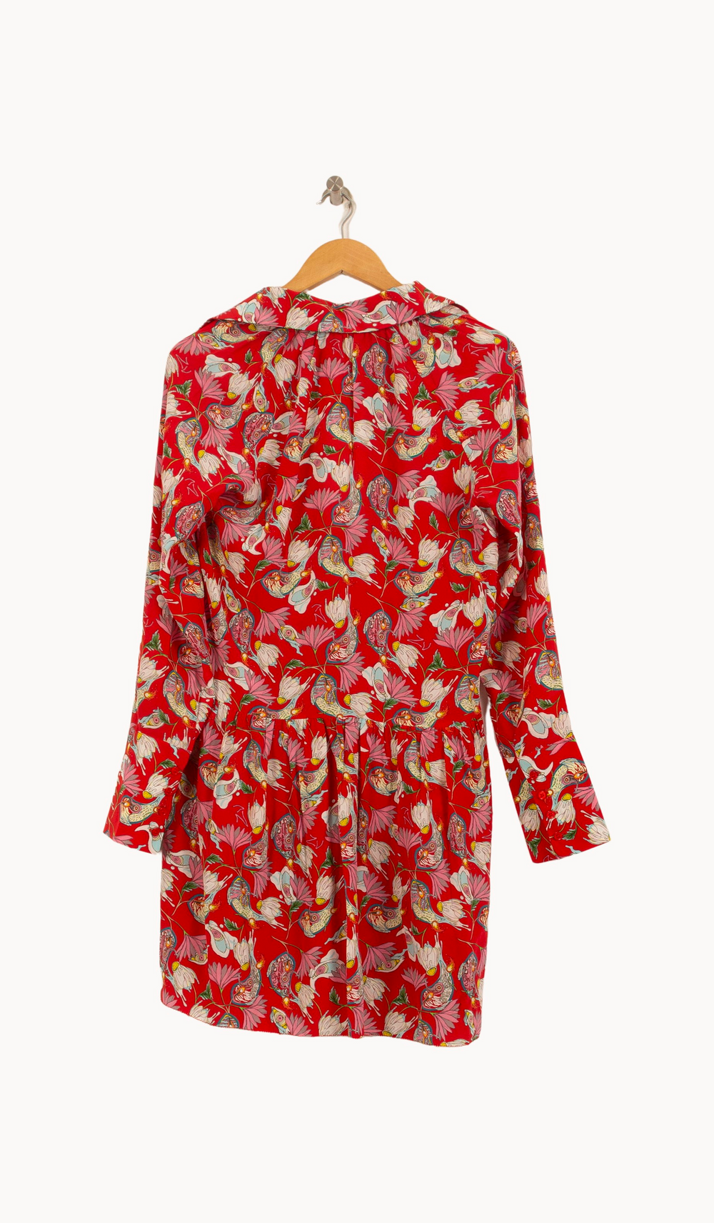 Robe Portefeuille Rouge et Rose - Taille XS/34 de la marque Zadig&Voltaire | PARAD63618 - Vendu par Paradigme - Image 4