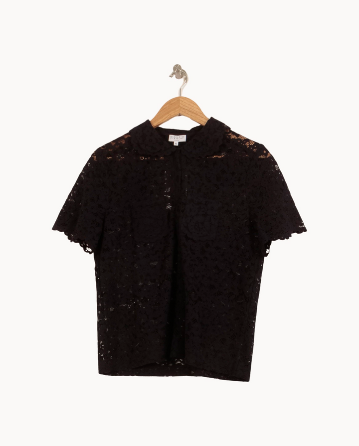 Blouse Noire - Taille L/40 de la marque Claudie Pierlot | PARAD44572 - Vendu par Paradigme - Image 2