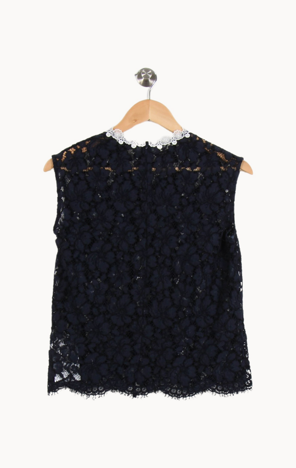 Blouse Sans Manches Bleue et Blanche - Taille S/36 de la marque Sandro | PARAD53495 - Vendu par Paradigme - Image 4