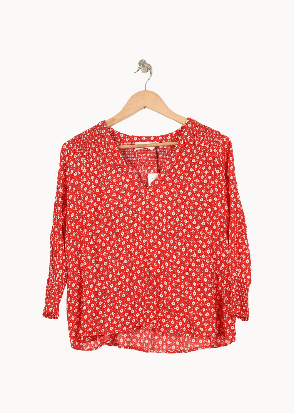 Blouse Rouge et Blanche - Taille S/36 de la marque ba&sh | PARAD45063 - Vendu par Paradigme - Image 2