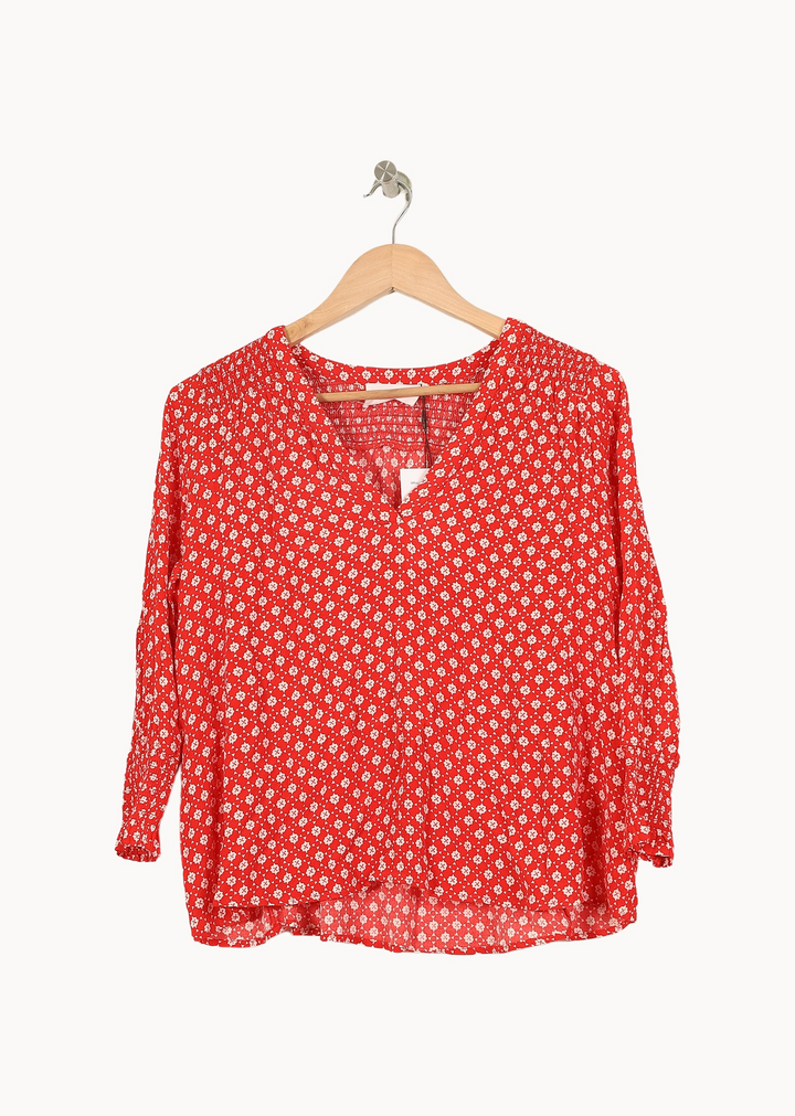 Blouse Rouge et Blanche - Taille S/36 de la marque ba&sh | PARAD45063 - Vendu par Paradigme - Image 2