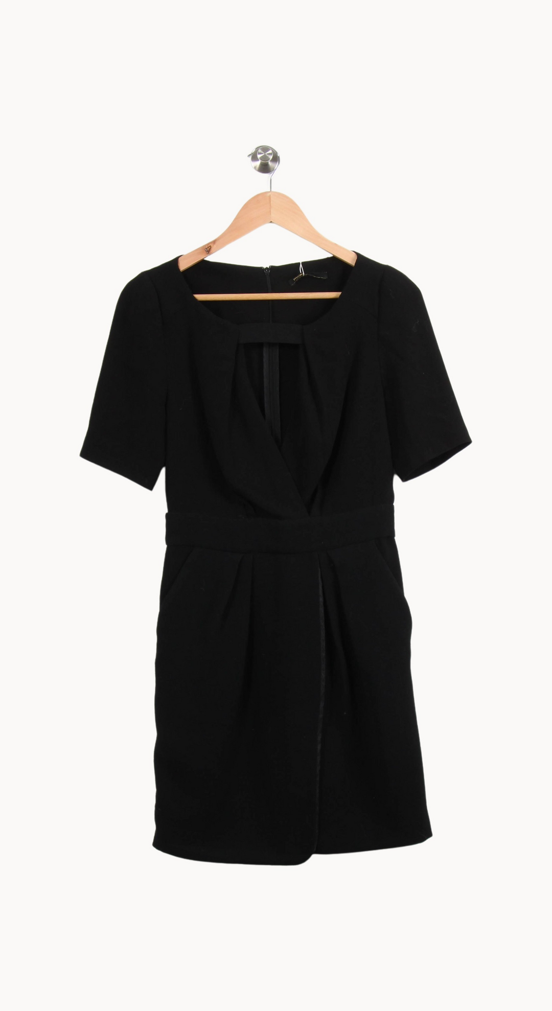 Robe Courte Noire - Taille S/36 de la marque Maje | PARAD65122 - Vendu par Paradigme - Image 2