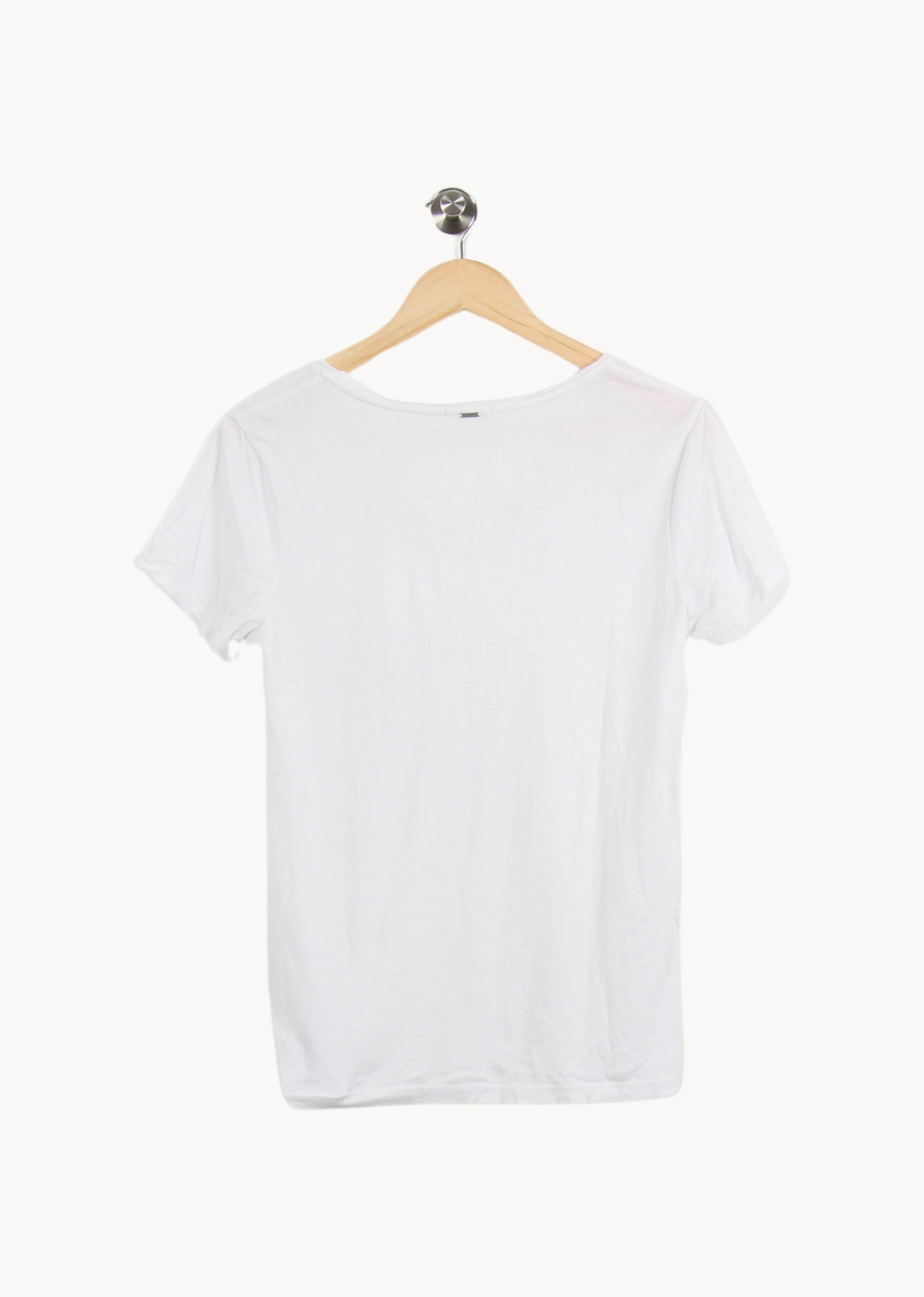 Tee-shirt Blanc - Taille M/38 de la marque IKKS | PARAD52873 - Vendu par Paradigme - Image 4