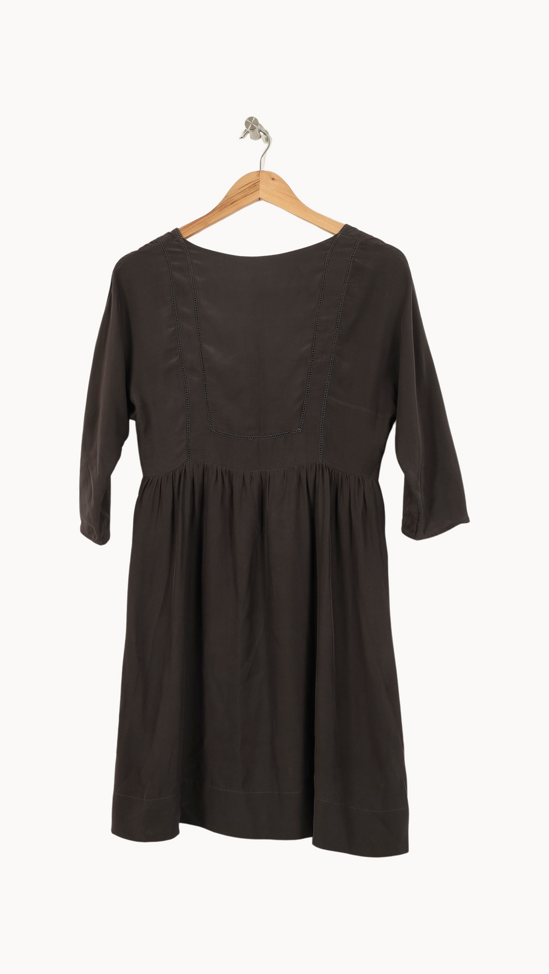 Robe Midi Marron - Taille S/36 de la marque Sandro | PARAD69215 - Vendu par Paradigme - Image 4