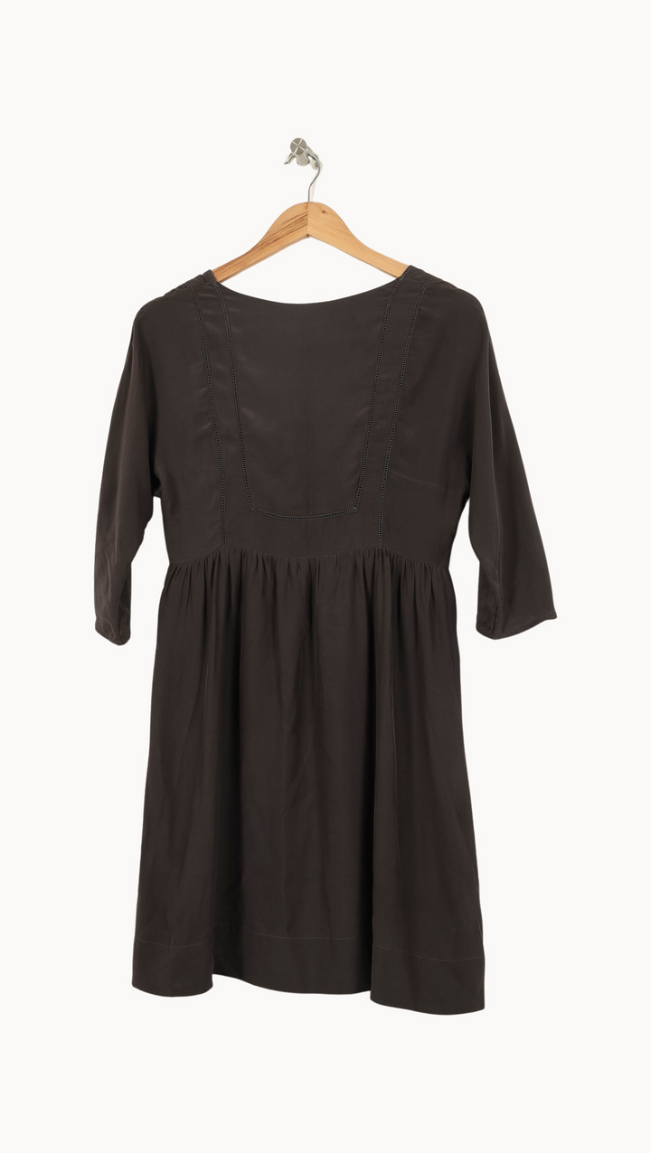 Robe Midi Marron - Taille S/36 de la marque Sandro | PARAD69215 - Vendu par Paradigme - Image 4