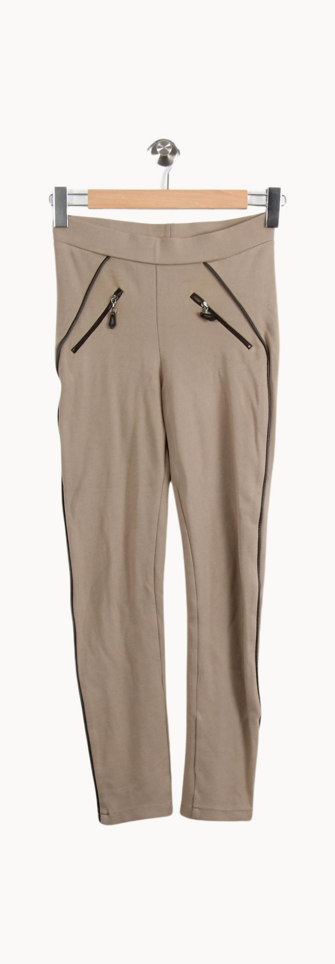 Pantalon Slim Beige et Noir - Taille S/36 de la marque Maison 123 | PARAD39645 - Vendu par Paradigme - Image 2
