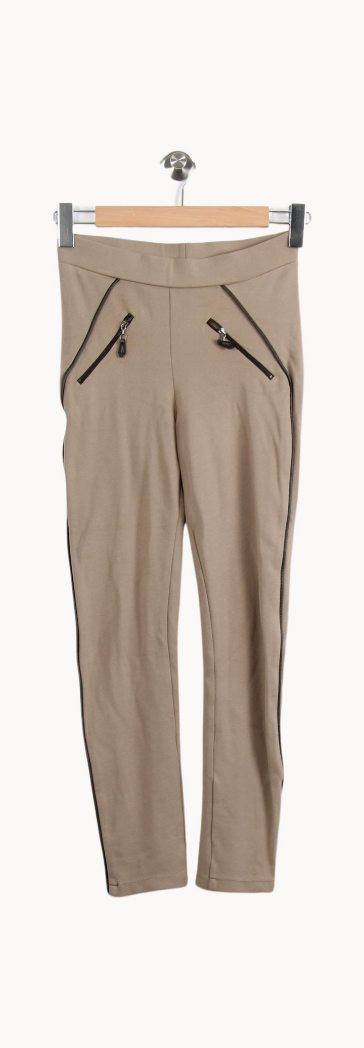 Pantalon Slim Beige et Noir - Taille S/36 de la marque Maison 123 | PARAD39645 - Vendu par Paradigme - Image 2
