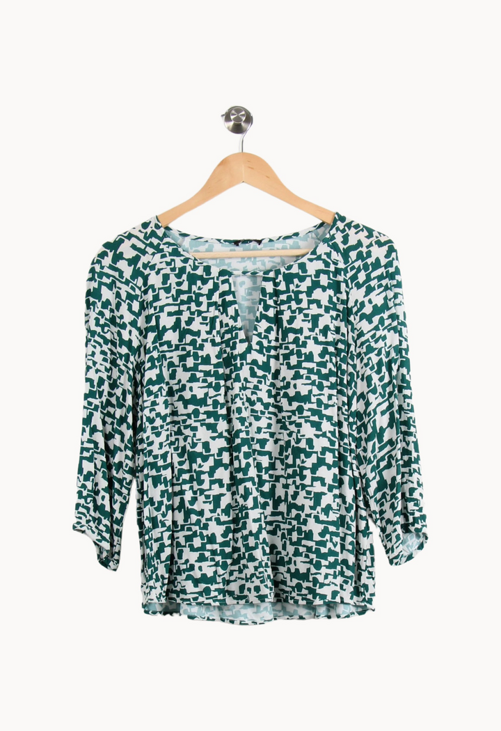Blouse Verte et Blanche - Taille S/36 de la marque One Step | PARAD66620 - Vendu par Paradigme - Image 2