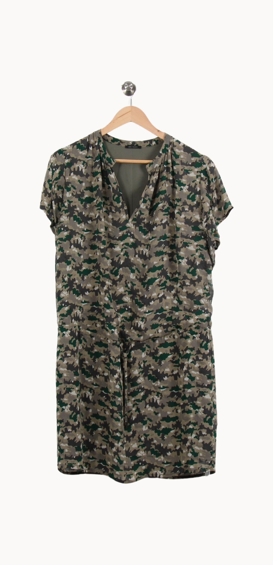 Robe Courte Verte et Beige - Taille L/40 de la marque IKKS | PARAD69081 - Vendu par Paradigme - Image 2