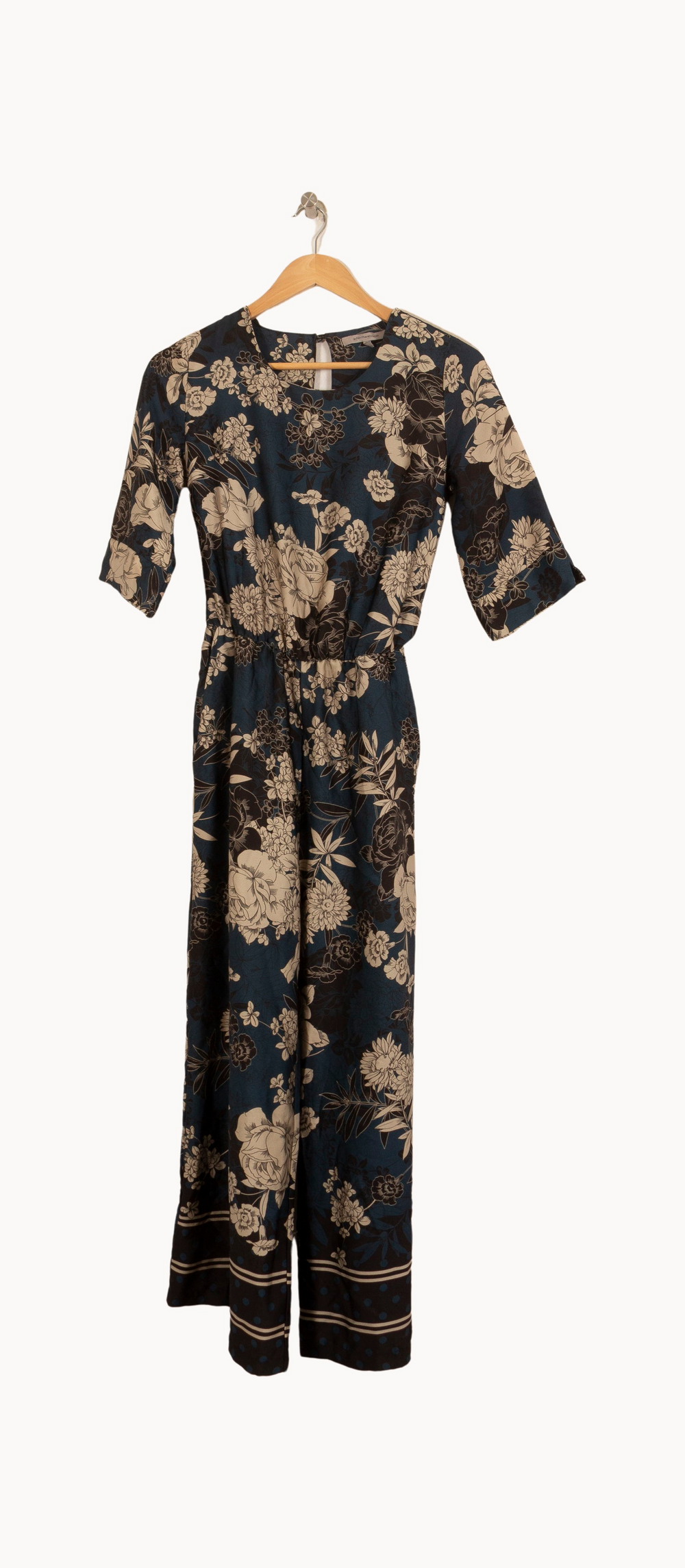Robe Midi Bleue et Beige - Taille S/36 de la marque Sud express | PARAD50085 - Vendu par Paradigme - Image 2