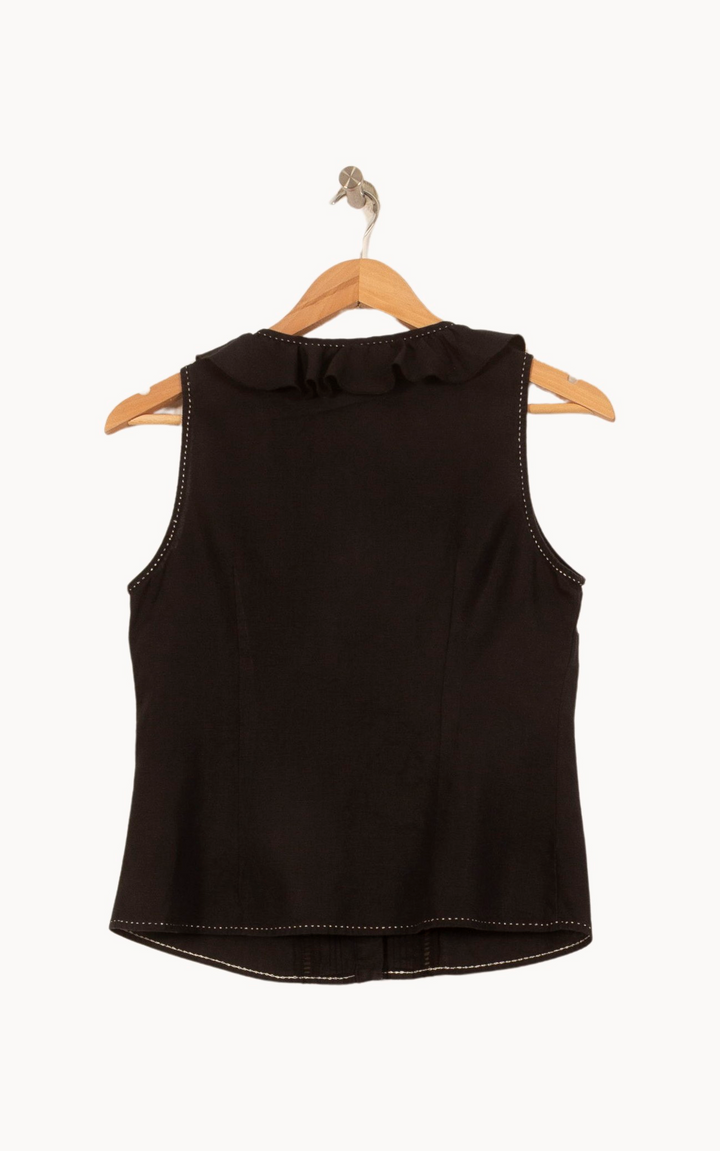 Top noir - Taille M/38 de la marque Rodier | PARAD38948 - Vendu par Paradigme - Image 4