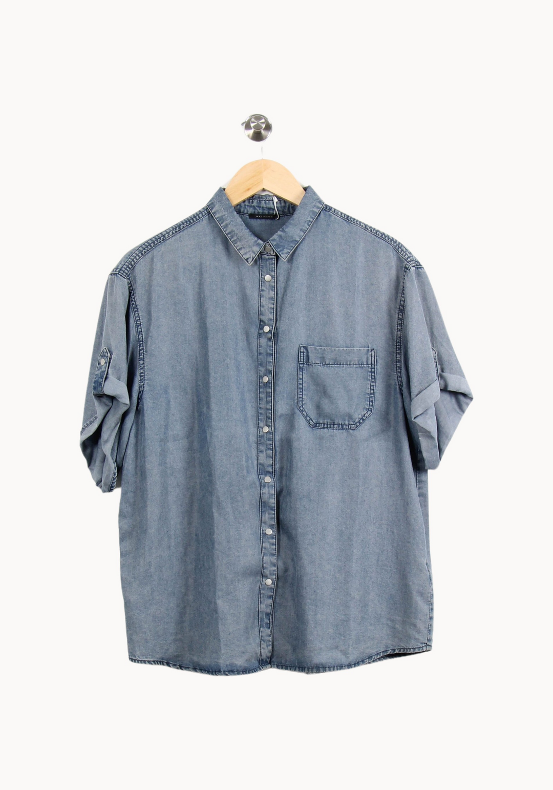 Chemise en Jean Bleue - Taille L/40 de la marque IKKS | PARAD64191 - Vendu par Paradigme - Image 2