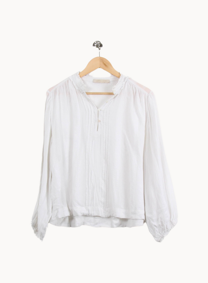 Blouse blanche - Taille L/40 de la marque Vanessa Bruno | PARAD41463 - Vendu par Paradigme - Image 2