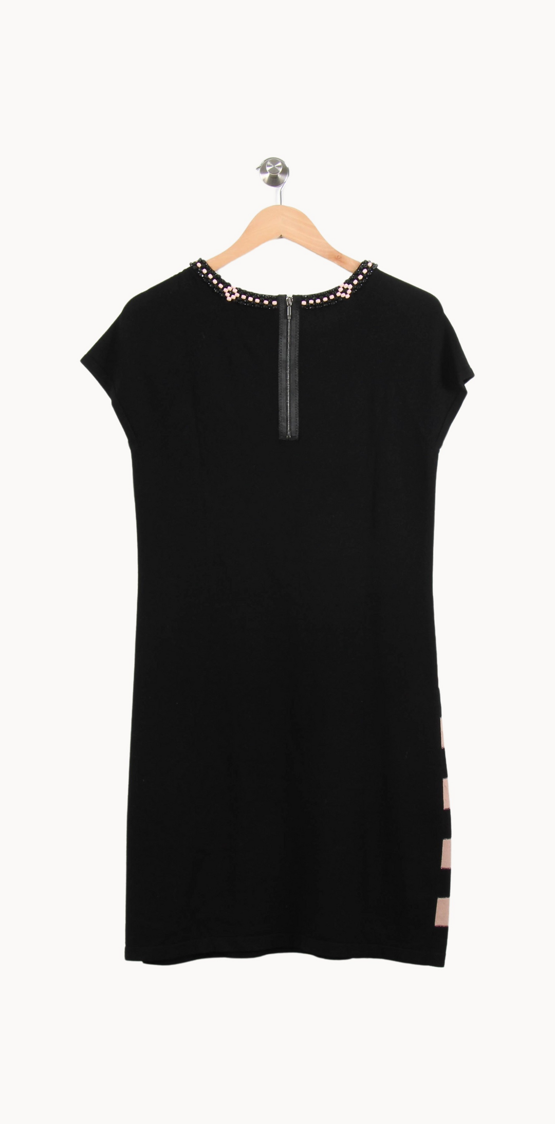 Robe Courte Noir et Rose - Taille L/40 de la marque Weekend Max Mara | PARAD46020 - Vendu par Paradigme - Image 4