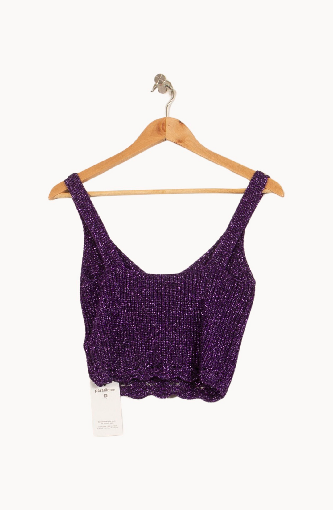 Crop Top Violet - Taille XS/34 de la marque Sézane | PARAD65036 - Vendu par Paradigme - Image 4