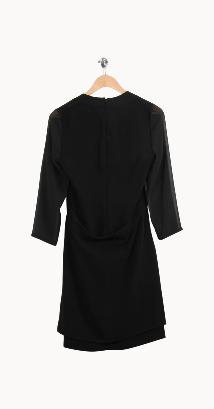 Robe Midi Noire - Taille M/38 de la marque The Kooples | PARAD64325 - Vendu par Paradigme - Image 4