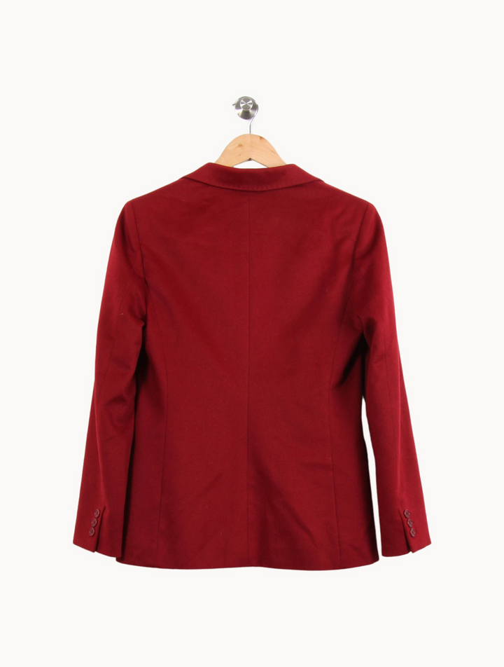 Blazer Bordeaux - Taille M/38 de la marque Max Mara | PARAD46024 - Vendu par Paradigme - Image 4