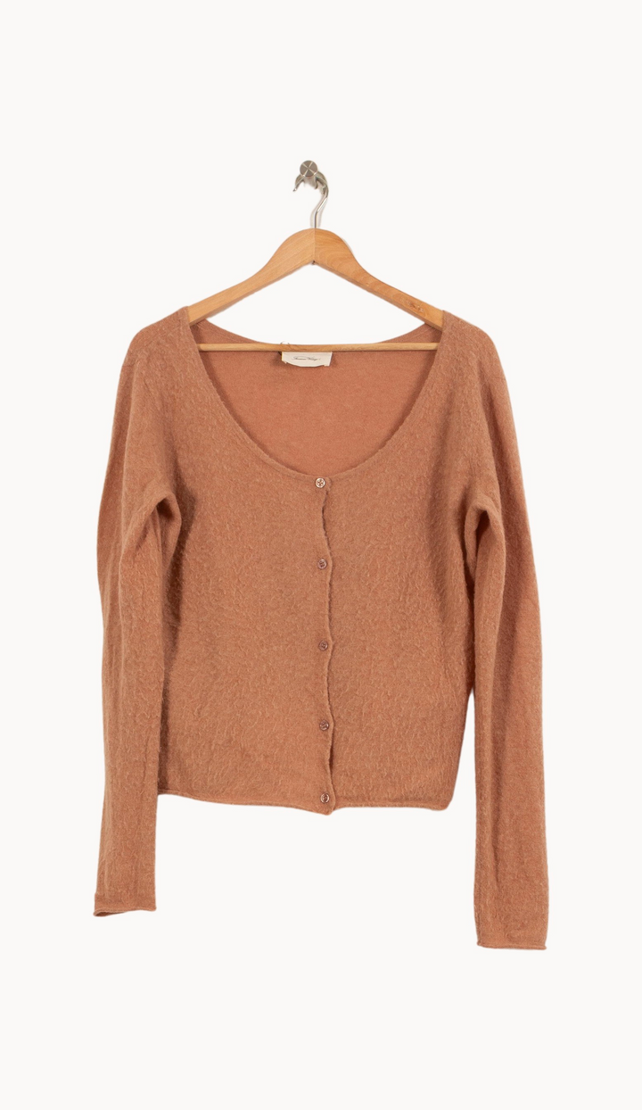 Cardigan Rose - Taille L/40 de la marque American Vintage | PARAD45939 - Vendu par Paradigme - Image 2