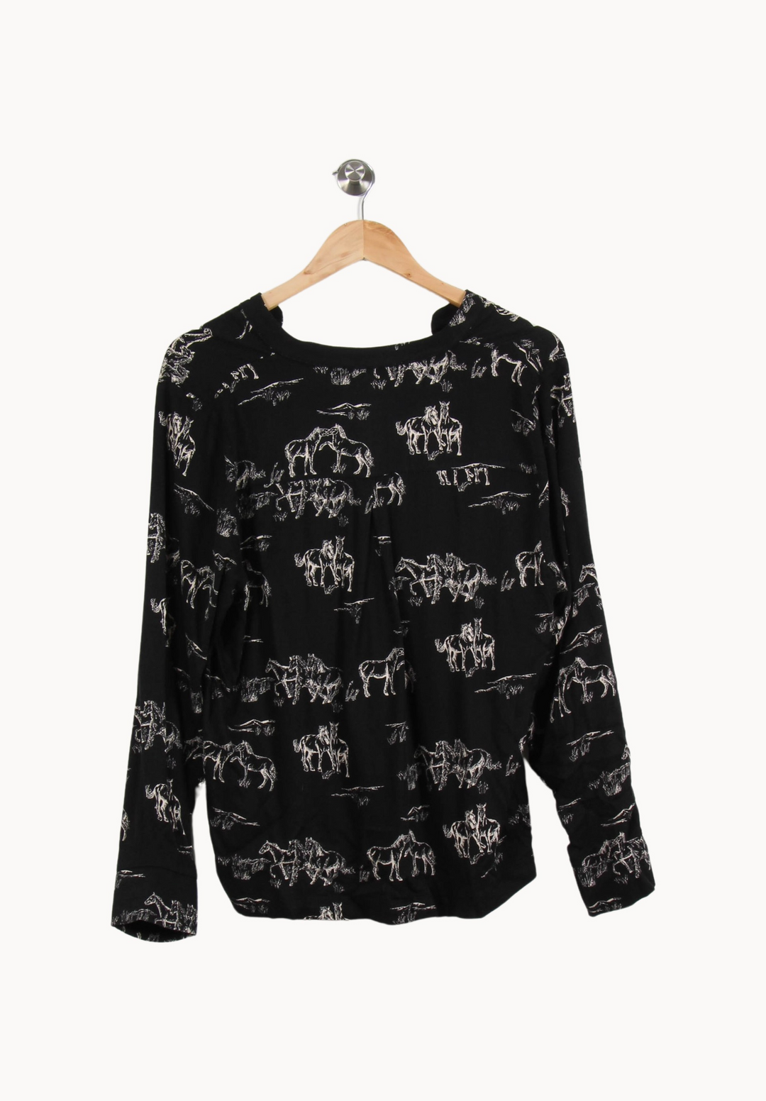 Blouse Noire - Taille XL/42 de la marque La Fée Maraboutée | PARAD53729 - Vendu par Paradigme - Image 4