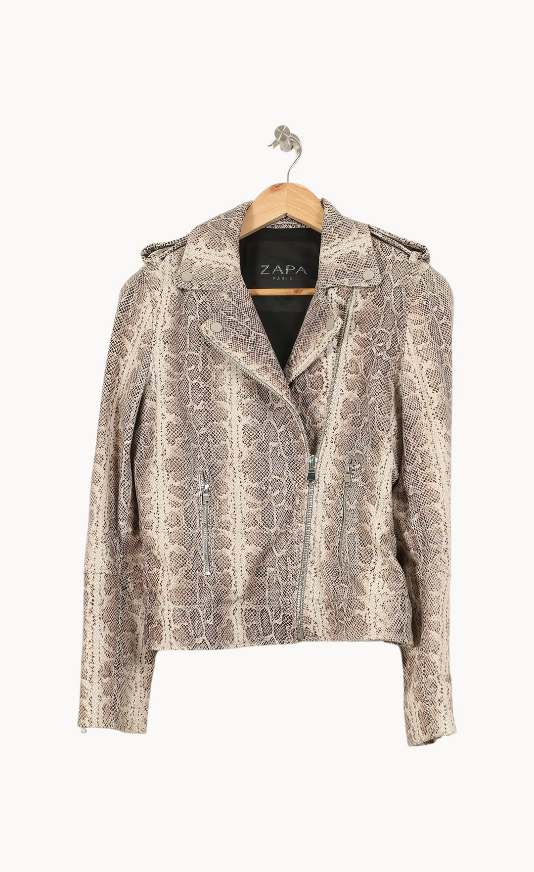 Perfecto Beige et Marron - Taille M/38 de la marque ZAPA | PARAD67386 - Vendu par Paradigme - Image 2