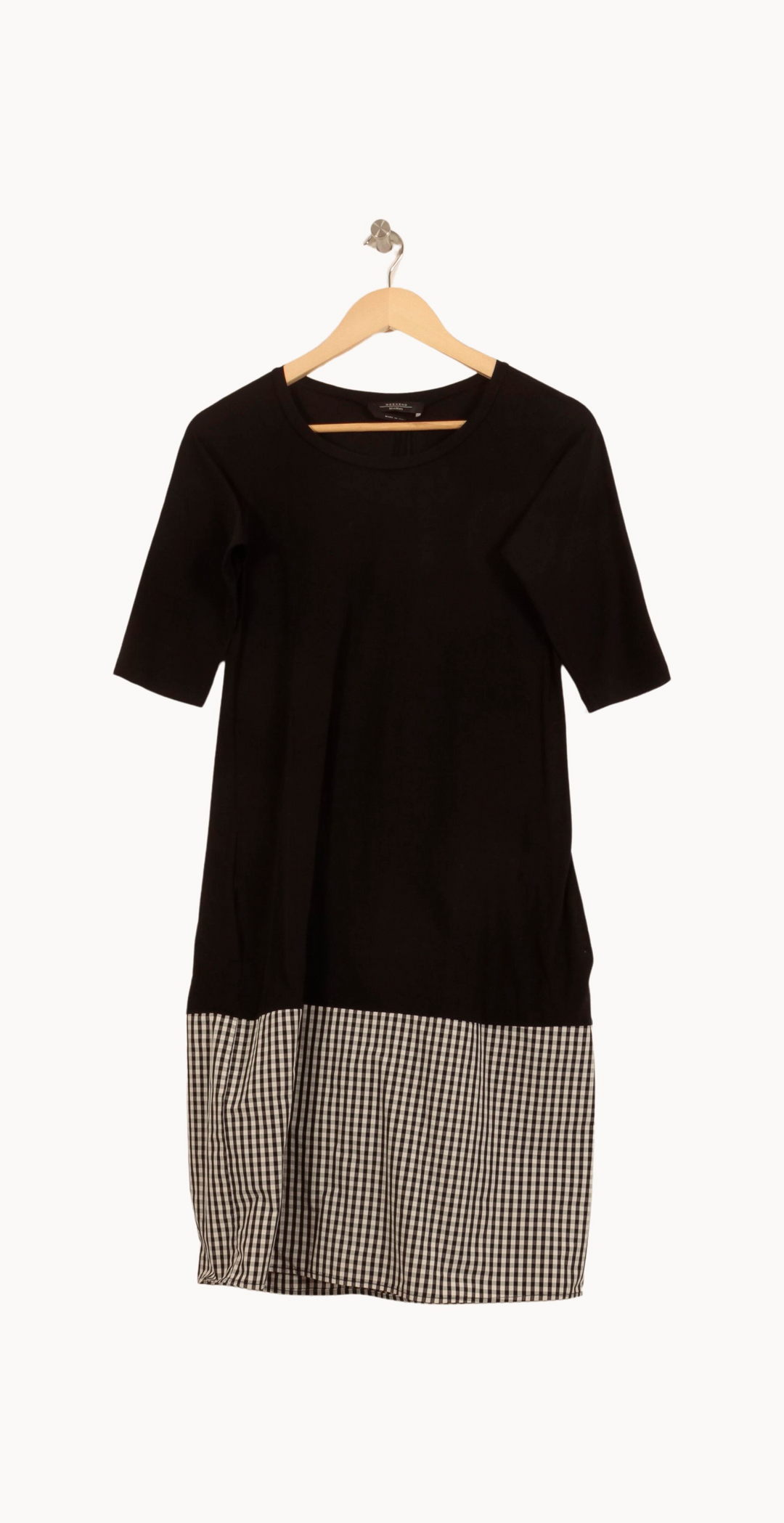 Robe Courte Noire et Blanche - Taille M/38 de la marque Weekend Max Mara | PARAD44561 - Vendu par Paradigme - Image 2