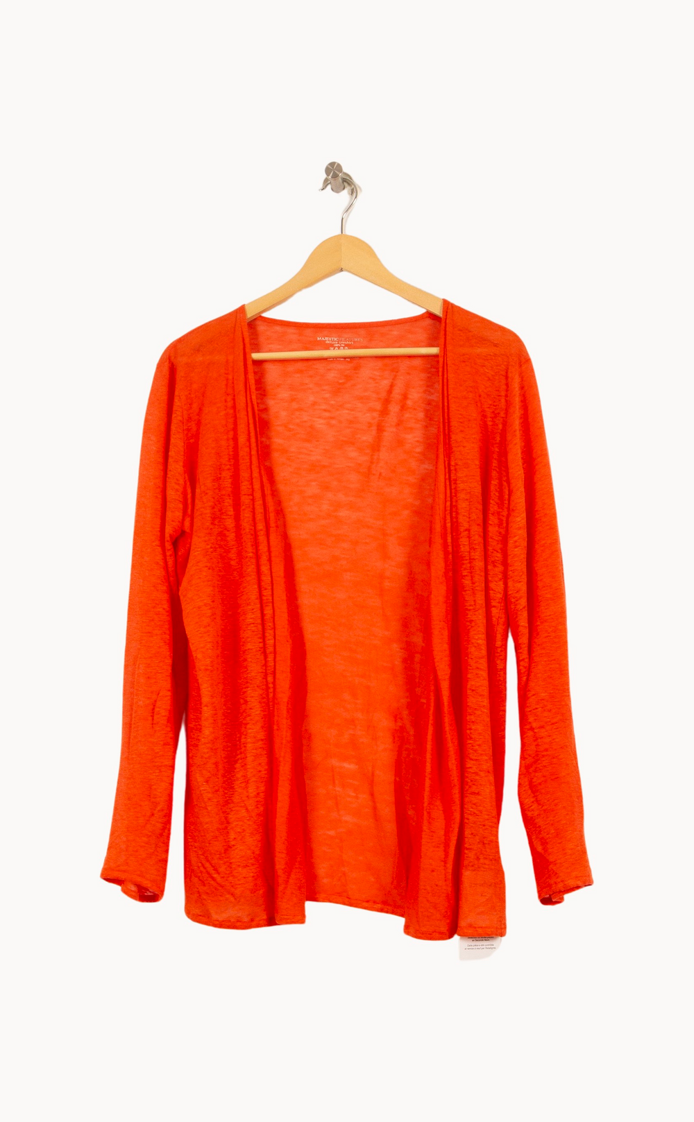 Cardigan Orange - Taille XL/42 de la marque Majestic Filatures | PARAD44964 - Vendu par Paradigme - Image 2