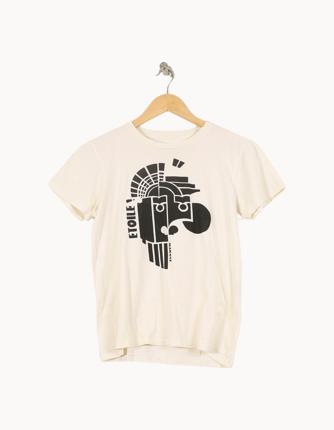 Tee-shirt Blanc et Noir - Taille S/36 de la marque Isabel Marant étoile | PARAD66657 - Vendu par Paradigme - Image 2