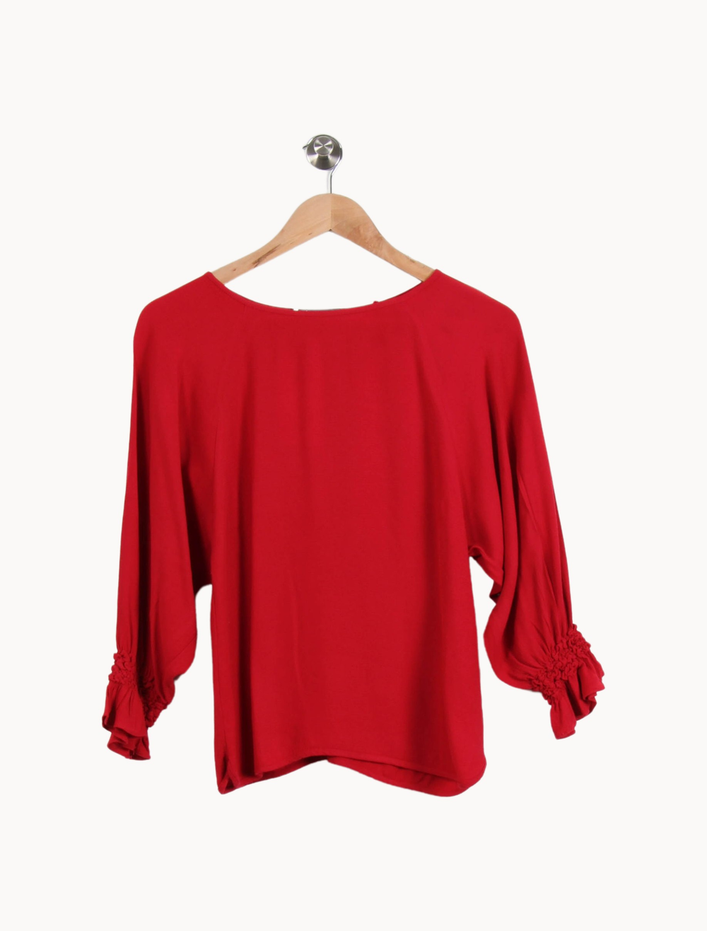 Blouse Rouge - Taille S/36 de la marque Maje | PARAD66853 - Vendu par Paradigme - Image 2