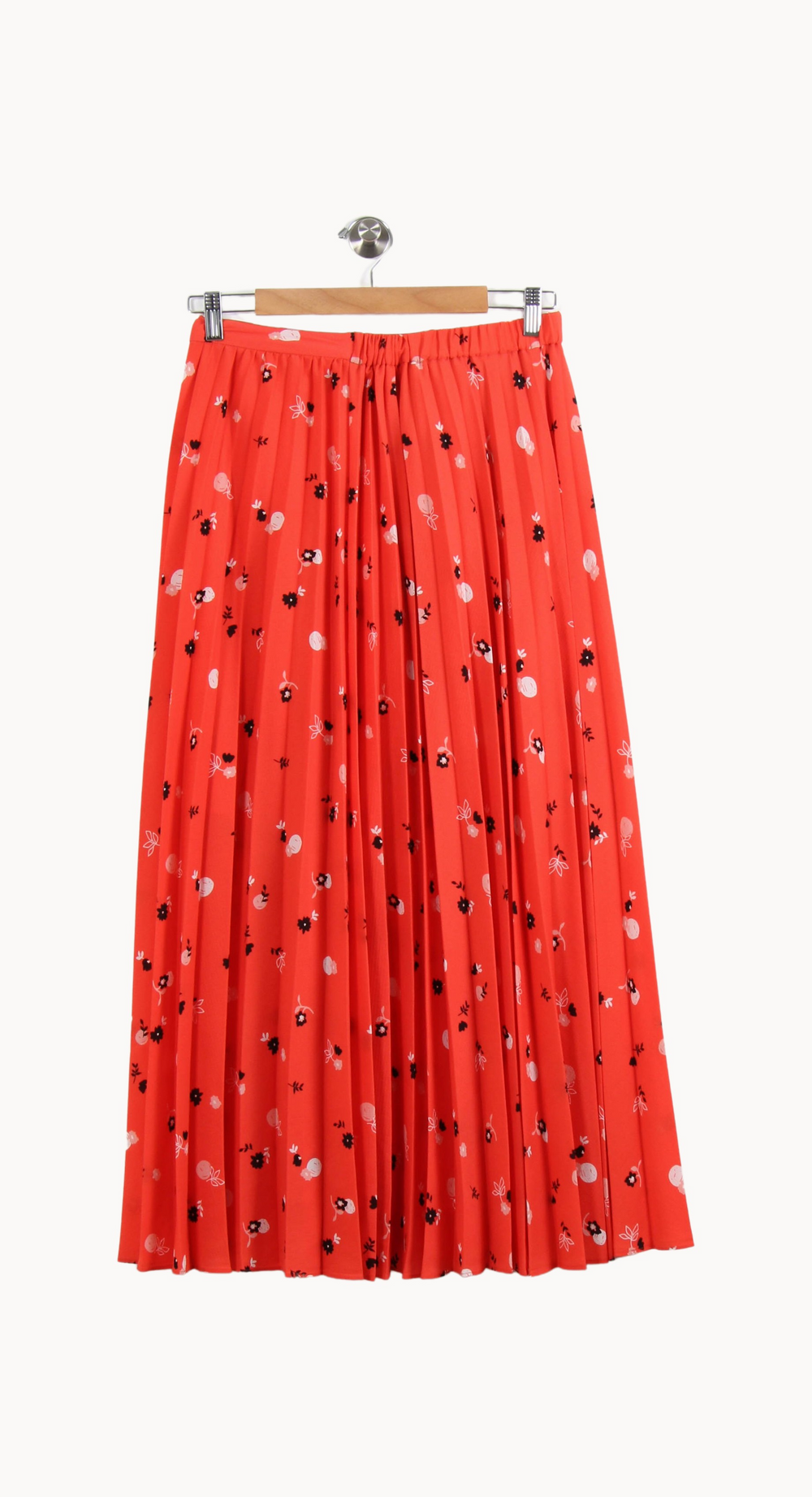 Jupe Plissée Rouge et Noire - Taille M/38 de la marque I.Code | PARAD65196 - Vendu par Paradigme - Image 4