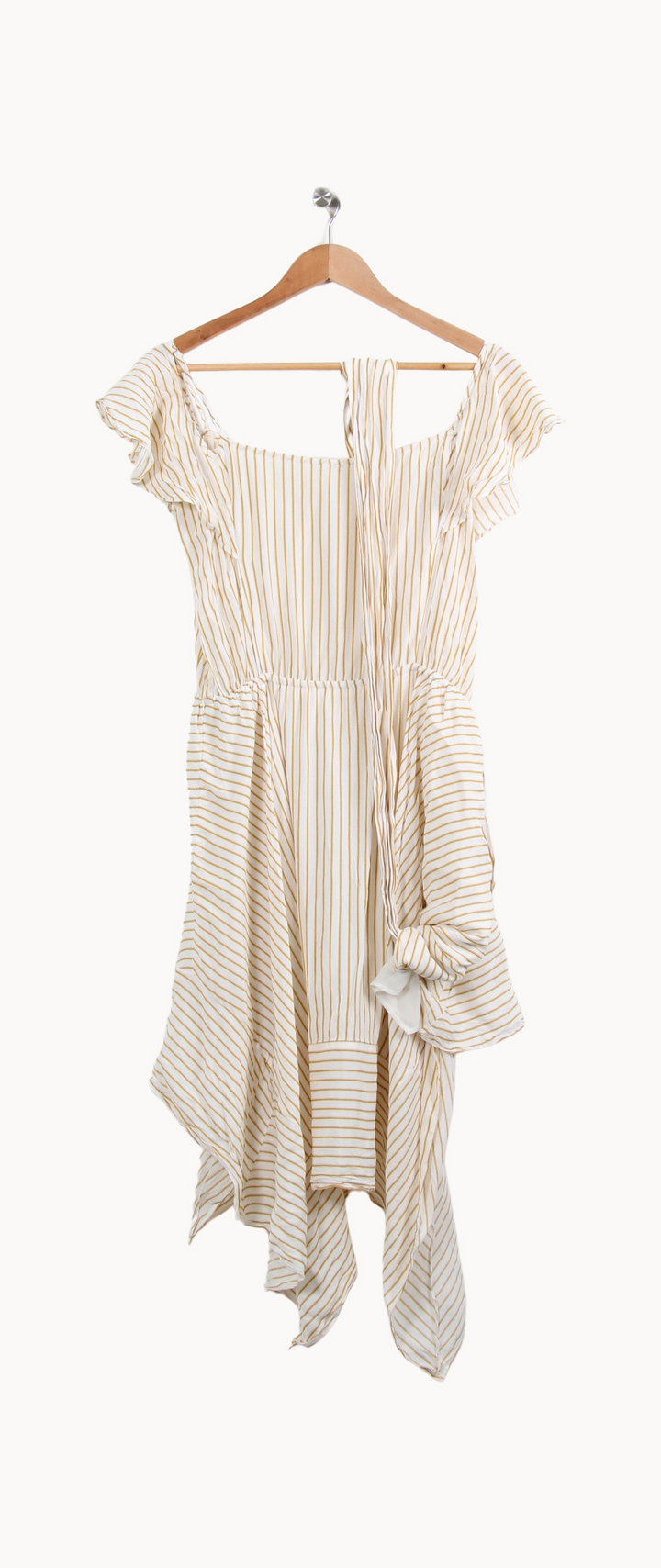 Robe Courte Blanc et Jaune - Taille L/40 de la marque Gerard Darel | PARAD61307 - Vendu par Paradigme - Image 4