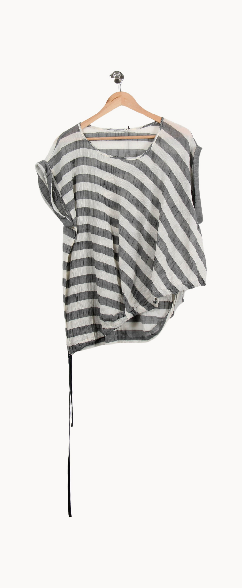 Blouse Rayée Grise et Blanche - Taille T.U. de la marque Humanoid | PARAD69524 - Vendu par Paradigme - Image 2