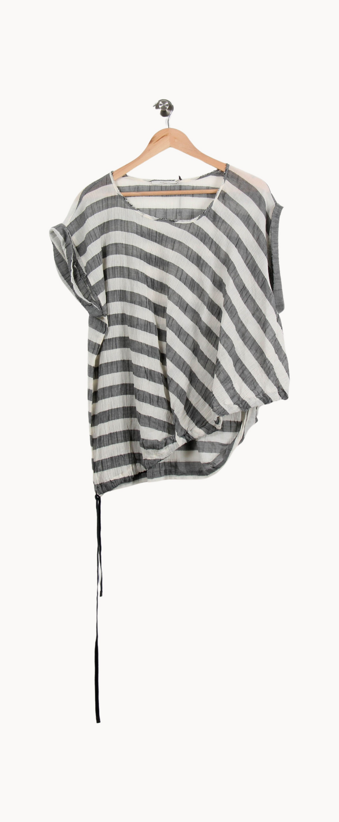 Blouse Rayée Grise et Blanche - Taille T.U. de la marque Humanoid | PARAD69524 - Vendu par Paradigme - Image 2