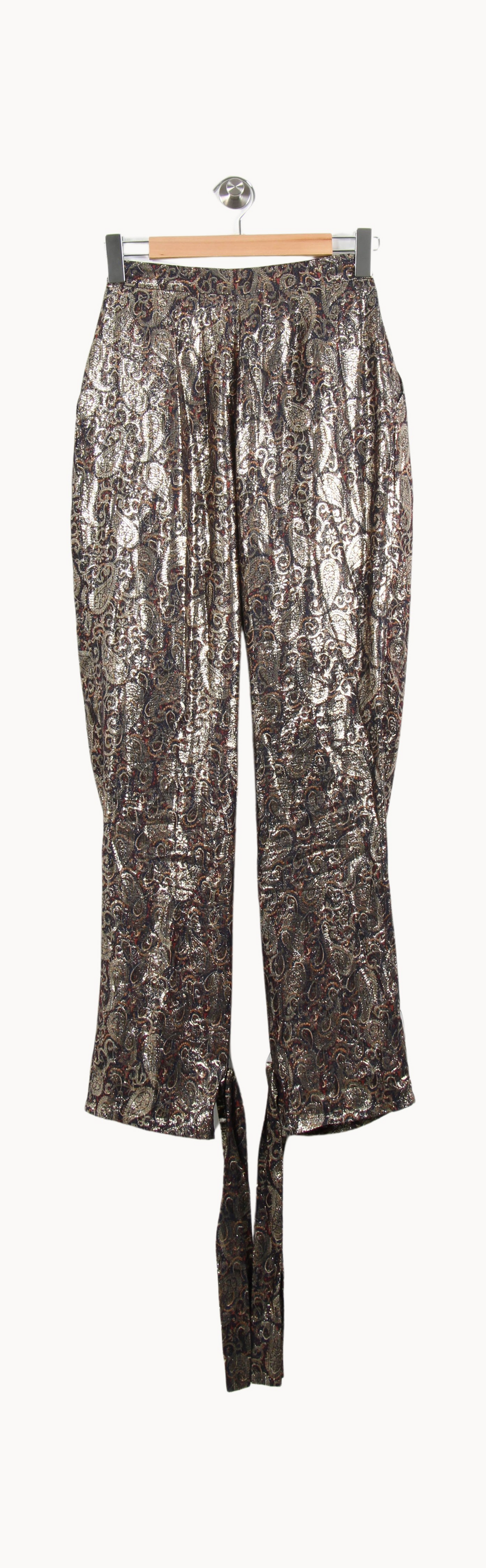 Pantalon Doré - Taille M/38 de la marque Claudie Pierlot | PARAD55094 - Vendu par Paradigme - Image 4