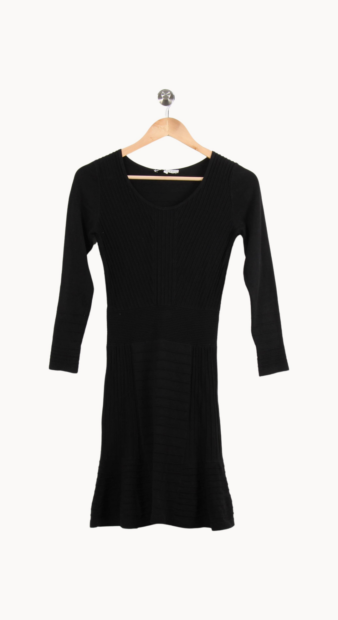 Robe Midi Noire - Taille S/36 de la marque Sandro | PARAD55314 - Vendu par Paradigme - Image 2