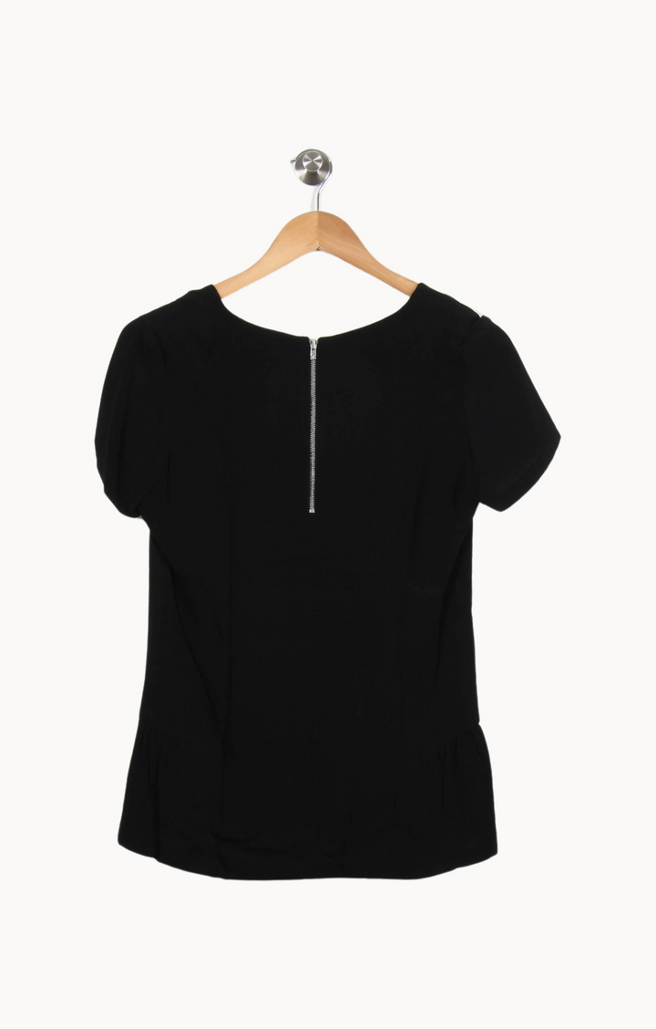 Blouse Noire - Taille S/36 de la marque Sandro | PARAD69362 - Vendu par Paradigme - Image 4