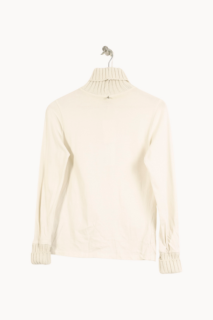 Pull Col Roulé Blanc - Taille S/36 de la marque Sud express | PARAD35503 - Vendu par Paradigme - Image 4